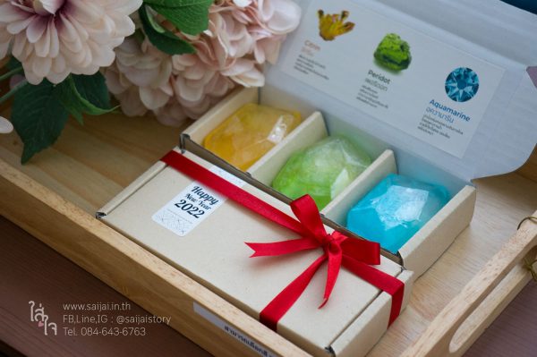 เซตสบู่อัญมณีเสริมดวง (Gemstone Soap Giftset) 169.-
