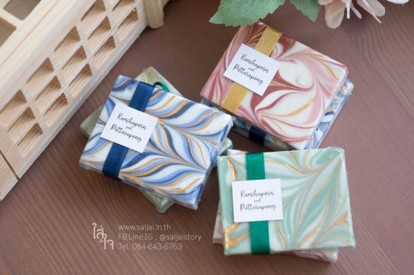 สบู่หินอ่อน น้ำมันธรรมชาติ (Marble Soap) - Image 2