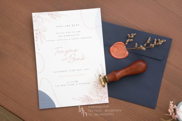 การ์ดแต่งงาน พร้อมซอง - Image 2