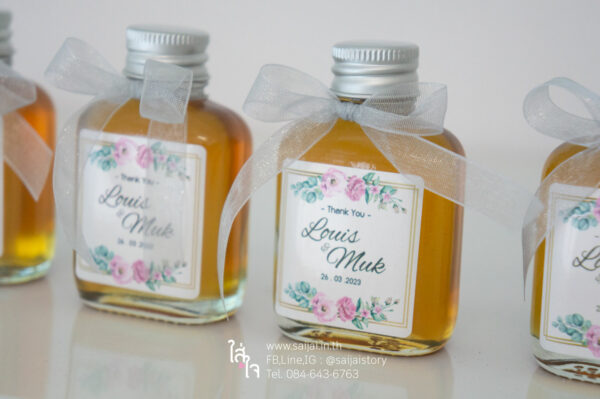 น้ำผึ้งขวดแบน ของชำร่วย 30ml.